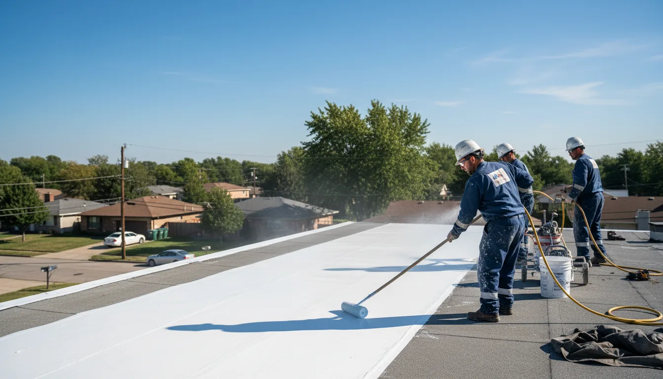 Commercial roof coating in Stuttgart, AR near me